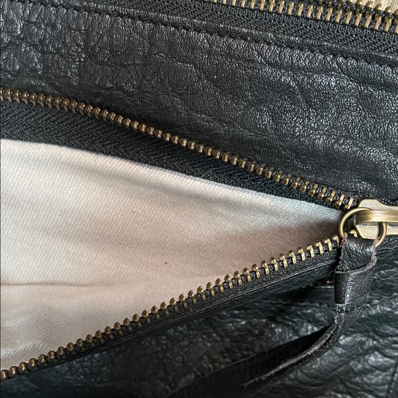 Black Leather Crossbody Bag - Picture 2 of 4